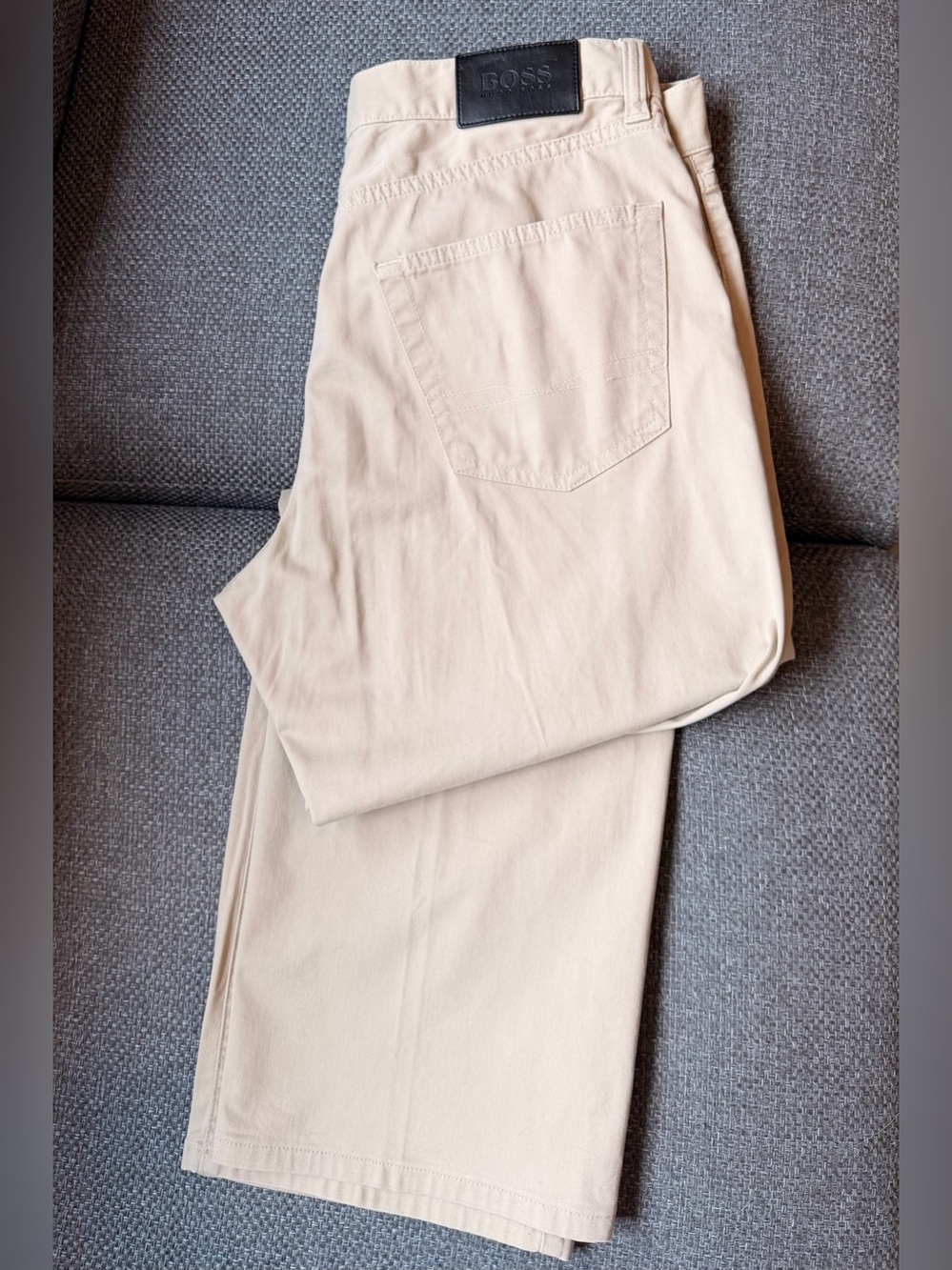 Hugo Boss Men’s Texas Cotton Stretch Straight Leg Chino Jeans 34 x 32